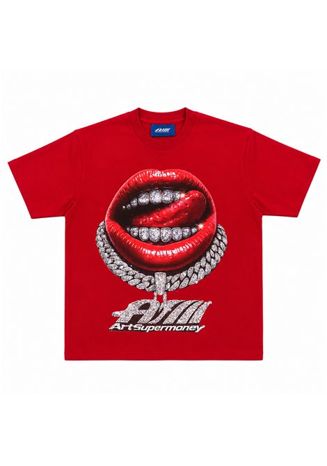 T-shirt con strass ARTSUPERMONEY KIDS | SMJTS04959RED